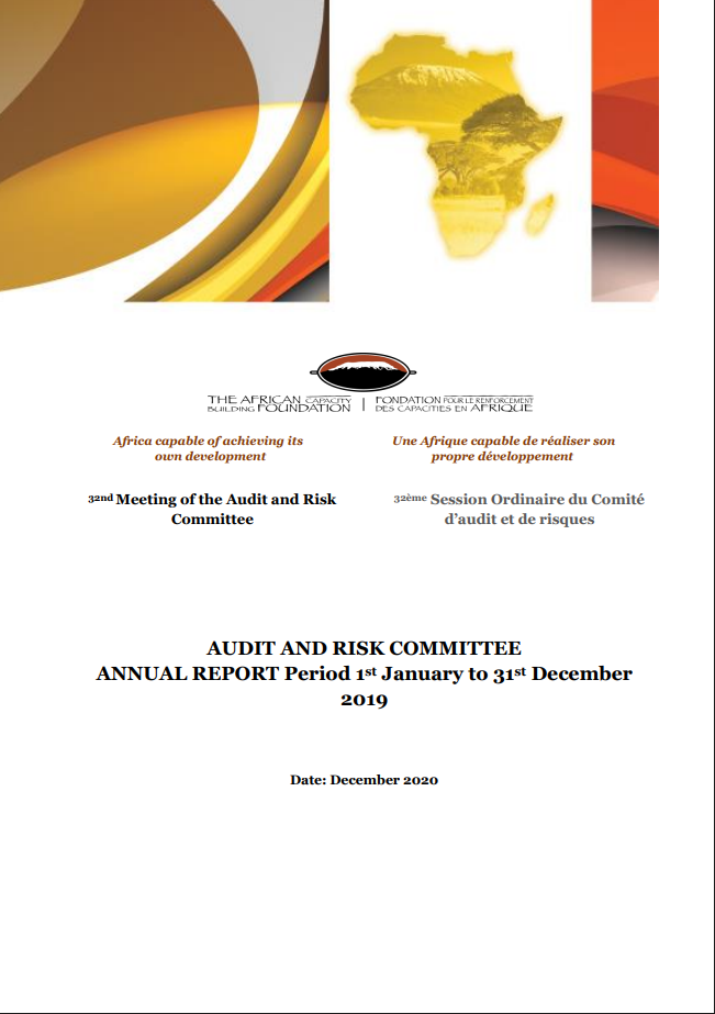 Audit & Risk Committee Annual Report 1st January to 31st December 2019